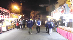 沖端水天宮大祭における街頭補導