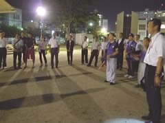 学警連と合同による一斉夜間街頭補導