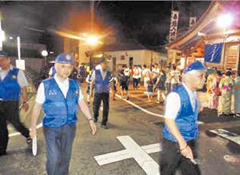 中島祇園祭 街頭補導