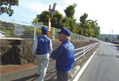 下校時の見守り活動