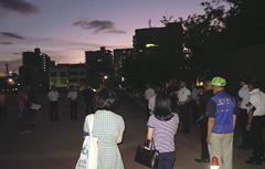 学警連夜間合同補導参加