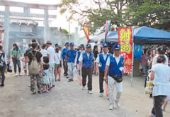 今井祇園祭での街頭補導活動
