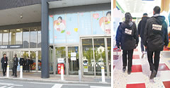 中学校卒業式警戒の実施