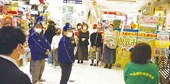 少年補導の日における街頭補導